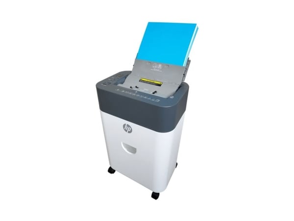 Hewlett Packard (HP) HP ONESHRED automatisk makuleringsmaskin 100CC hvit/grå