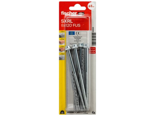 Fischer SXRL 8 x 120 FUS K NV Pitkävartinen raakapihdit 120 mm 544549 1 sarja