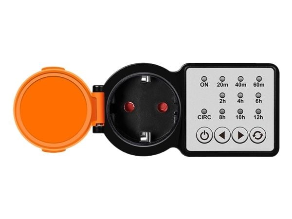 LogiLink ET0015, Daglig/ukentlig, Sort, Oransje, Digitalt, Knapper, Polykarbonat (PC), IP44