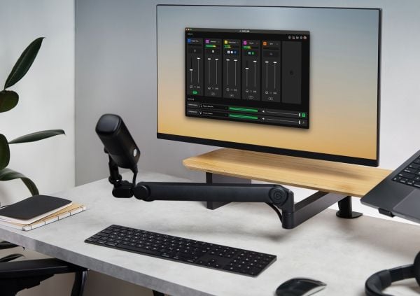 Elgato Wave Mic Arm Pro, Boom-mikrofonstativ, Skrivebordsmontering, Svart, Metall, 1/4", -50 - 70°