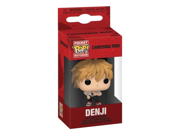 FUNKO POP! KEYCHAIN Denji, Nøkkelring, Flerfarget, Vinyl, Chainsaw Man, 102 mm, Boks