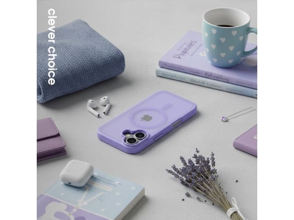 Crong CRGHMMIP1763LVR, Etui, Apple, iPhone 17, Lavender, Translucent