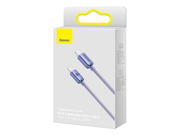 Baseus CAJY000705, 2 m, USB C, USB C, USB 2.0, 480 Gbit/sek, violetti