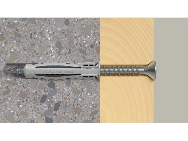 Fischer 567821, Ekspansjonsanker, Lettbetong, Murstein, Betong, Gipsblokk, Murverk, Nylon, Tyskland, 5 mm, 25 mm