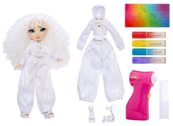 Rainbow High Air Brush & Create Fashion Dolls -Green Eyes, Motedukke, Jente, 4 år, Gutt/Jente, 280 mm, Flerfarget