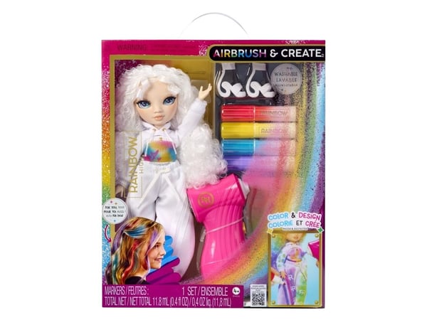 Rainbow High Air Brush & Create Fashion Dolls -Green Eyes, Motedukke, Jente, 4 år, Gutt/Jente, 280 mm, Flerfarget