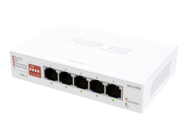ASUS QG-U1080 - Kytkin - ikke administreret - 5 x 2.5GBase-T - työpöytätietokoneet
