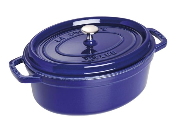 STAUB - Cocotte med dekke - 29 x 15 cm - 4.25 L - oval - dark-blue