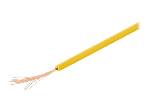 Wentronic Goobay kuparisäikeinen kuparilanka, eristetty, keltainen, 10 m - 1-johdin, monijohdin (18 x 0,1 mm) (55041) Wentronic Goobay kuparisäikeinen kuparilanka, eristetty, keltainen, 10 m - 1-johdin, monijohdin (18 x 0,1 mm) (55041)