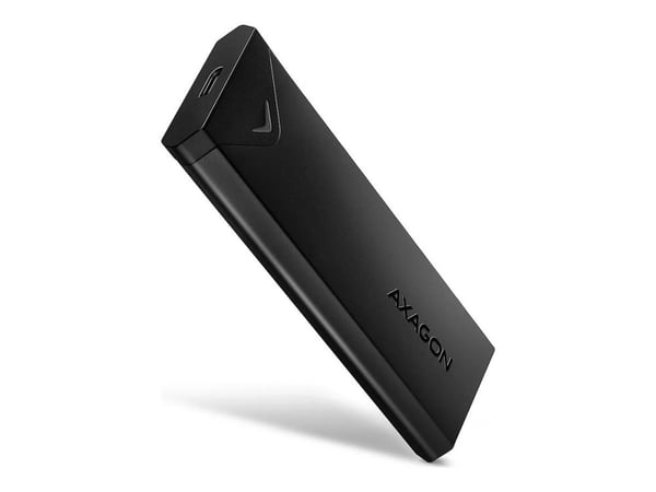 Axagon AXAGON EEM2-UB2-lomme, USB-C 10 Gbps - M.2 NVMe SSD PIL-boks, svart