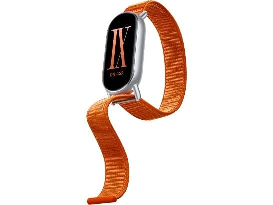Xiaomi - Klokkestropp for aktivitetssporer - flettet - fits wrists 135-215 mm - oransje soloppgang - for Xiaomi Smart Band 8, Smart Band 9