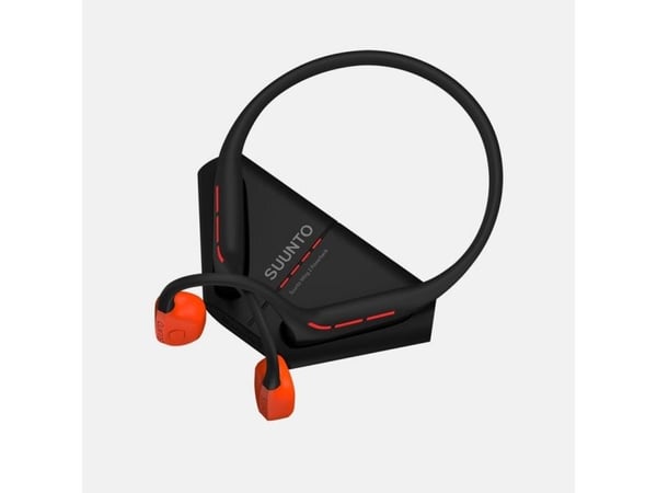Suunto Wing 2 - Hodetelefoner med mikrofon - åpent øre - bak-nakken-montering - Bluetooth - trådløs - korallrød