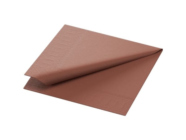 Duni 24x24 cm 3-kertainen Kastanjanruskea,8 kpl x 250 kpl/krt Duni 24x24 cm 3-kertainen Kastanjanruskea,8 kpl x 250 kpl/krt