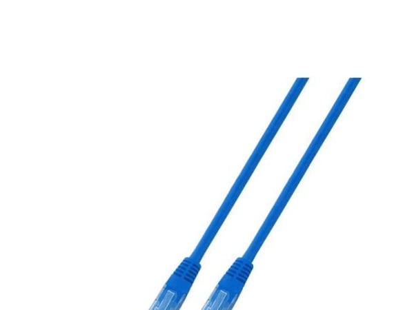 Diverse RJ45 UTP(U/UTP)-tilkoblingskabel, 1,0 m blå, CAT6