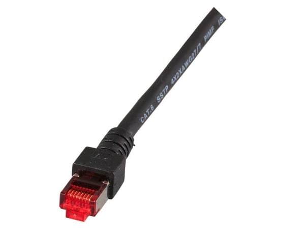 Patchkabel RJ45, CAT6 250Mhz, 30m schwarz, S-STP(S/FTP), LSOH