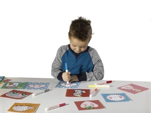 SES Creative 14896, Blå, Grå, Orange, Rosa, Röd, Gul, Rund, Formad spets, 3 År, 6 År, Barn