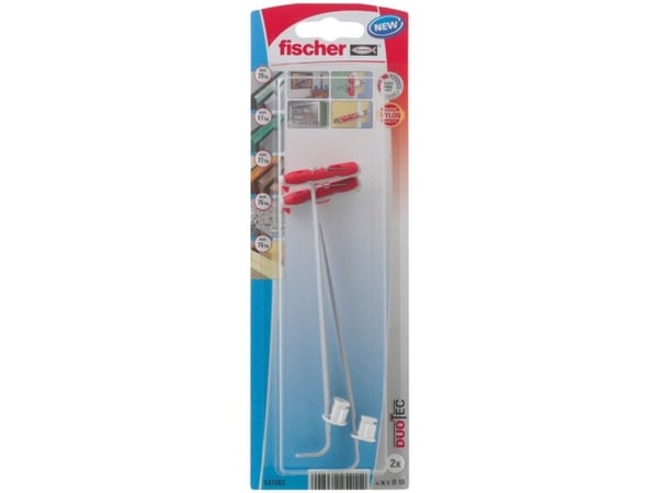 Fischer 537262, Skrue- og veggpluggsett, Gipsfiberplate, Gipsplater, 50 mm, 1 cm, 4,5 mm, 5 mm