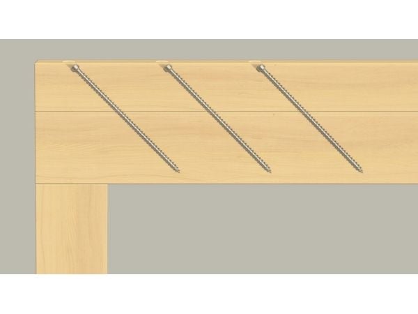 Fischer 562960, Skruv, Förzinkat stål, Trä, Zink, Helt gängad, Cylindriskt skruvhuvud