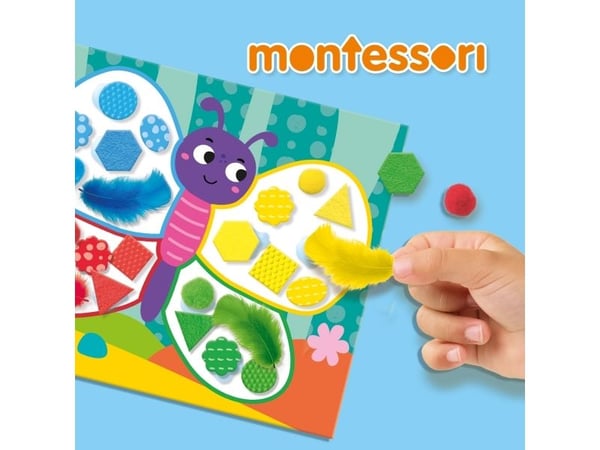 SES Creative Montessori - Sorting colours and materials, Pysselset för barn, 3 År, papper, Multifärg