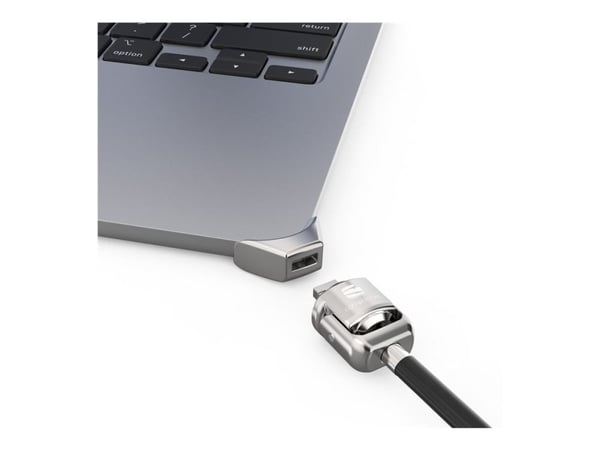 Compulocks Ledge Lock Adapter for MacBook Air 13" M2-M4 with Keyed Lock Silver - Sikkerhetssporlåsadapter - med nøkkellås - for Apple MacBook Air M2