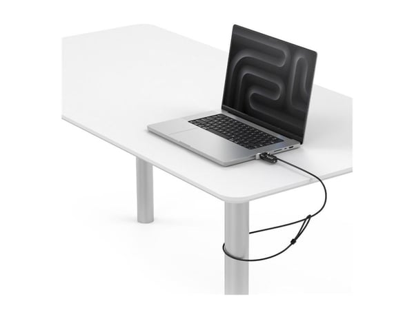 Compulocks Ledge Lock Adapter for MacBook Pro 16" M1, M2 & M3 with Combination Cable Lock - Sikkerhetssporlåsadapter - med kodelås - for Apple MacB...