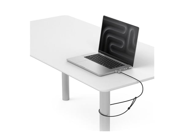 Compulocks Ledge Lock Adapter for MacBook Pro 16" M1, M2 & M3 with Keyed Cable Lock - Sikkerhetssporlåsadapter - med nøkkellås - for Apple MacBook ...