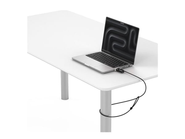 Compulocks Ledge Lock Adapter for MacBook Pro 14" M1, M2 & M3 with Combination Cable - Sikkerhetssporlåsadapter - med kodelås - for Apple MacBook P...