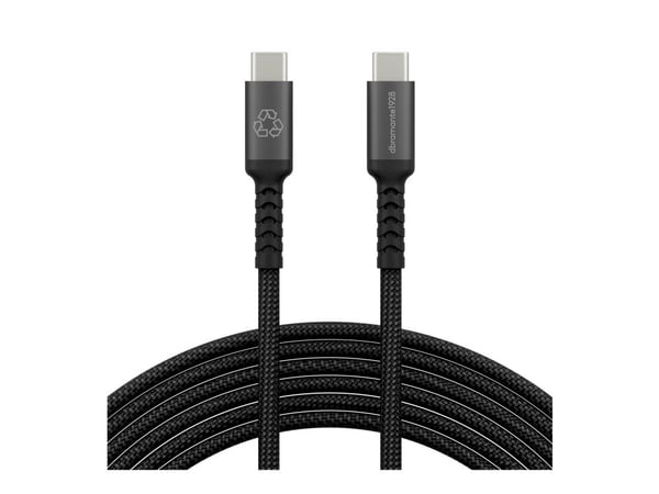 dbramante1928 IT - USB-kabel - USB-C (hann) til USB-C (hann) - 3 m - USB Power Delivery (100 W), braided - svart