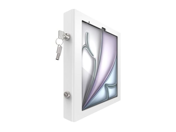 Compulocks iPad Air M2 & M3 13", Apex Enclosure Brandable Floor Stand - White - Stativ - for nettbrett - merkevaremulighet - låsbar - metall, polyp...
