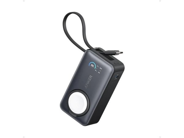 Anker A1657H11, 10000 mAh, Trådløs lading, 35 W, Sort