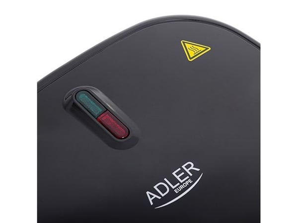 Adler AD 3071, 6 kjeks, 750 W, Svart, Rustfritt stål, 235 mm, 215 mm