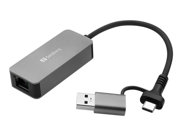 Sandberg USB-C/A 2.5 GbE RJ45 Adapter