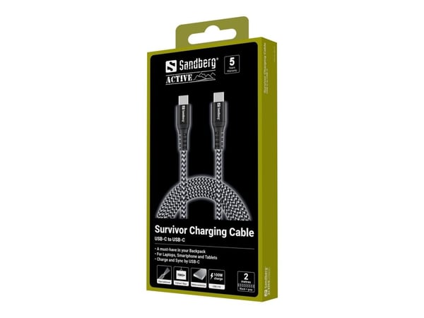 Survivor USB-C Cable 2M 100W Survivor USB-C Cable 2M 100W