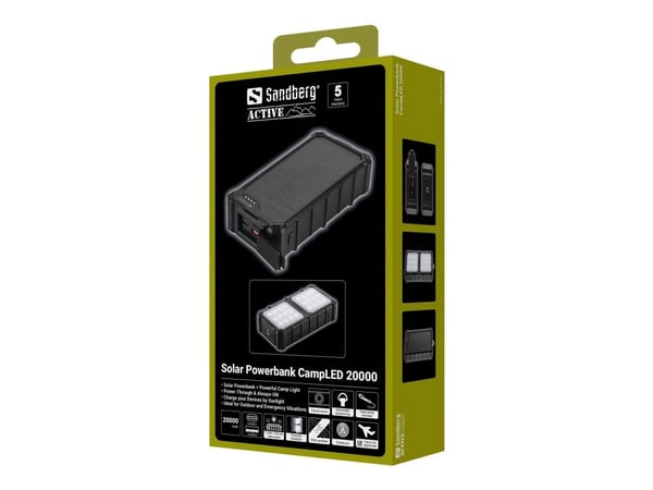 Sandberg Solar Powerbank CampLED 20000