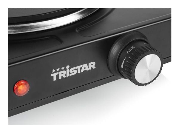 Tristar KP-6151, Svart, Benkeplate, 18.5 cm, Innebygde kokeplater, 1 zone(s), 1 zone(s)
