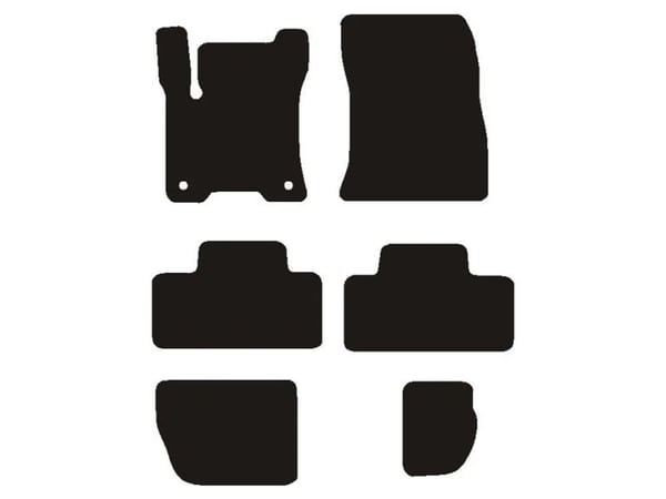 Veluurimatot Mercedes EQB (X243) 2021-