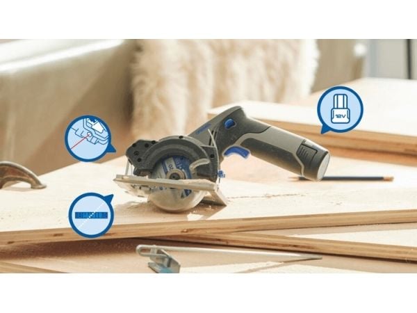 Dremel 12V akkupiirisaha laserilla CS12V-S1 akkupiirisaha (F013CS12JA)