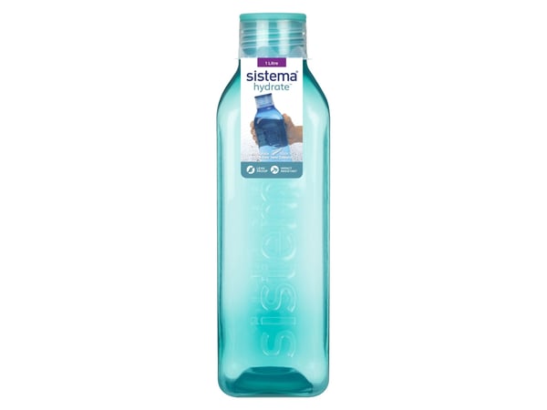 Sistema 1L Square Bottle 2-pack