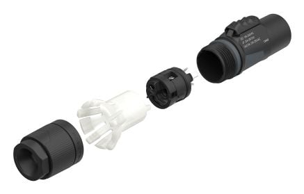 Neutrik NAC3M-TRUE1-S, powerCON, Svart, Rett, Kopper, IP65, IP67, 4000 V