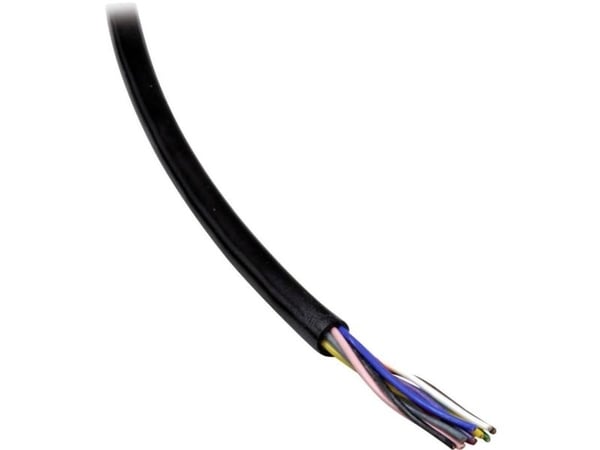 BKL Electronic 1506005/10 Datakabel Li12Y11Y 10 x 0.14 mm² Sort 10 m