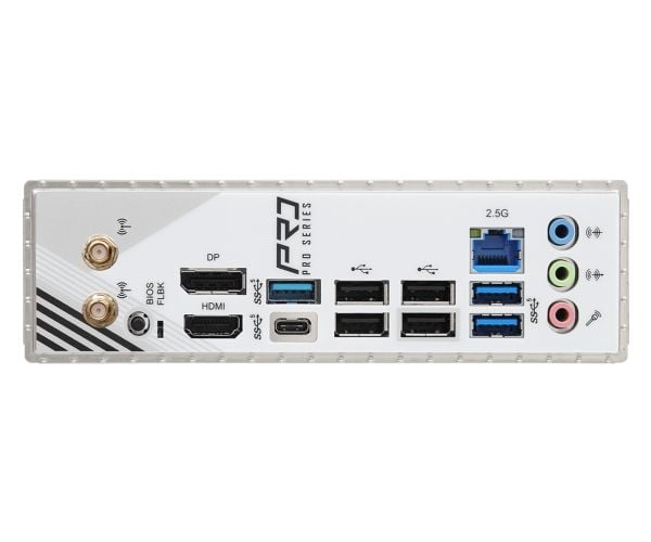 ASRock A620AM PRO RS WIFI - Hovedkort - micro ATX - Socket AM5 - AMD A620A Chipset - USB 3.2 Gen 1, USB-C 3.2 Gen 1 - 2.5 Gigabit LAN, Wi-Fi 6E, Bl...