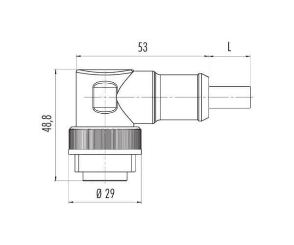 BINDER 79-0237-20-07, 2 m, urosliitin, musta, polyvinyylikloridi (PVC), 250 V, EN 60204-1:2018 | EN IEC 63000:2018 | EN 60529:1991, EN IEC 63000:2018