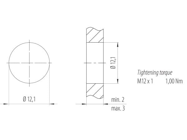 BINDER 99-3442-202-05, M12, Honkoppling, mässing, Nickel, Guld, IP68, 60 V