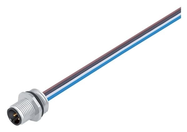 BINDER 09-3431-433-04, 0,2 m, M12, urosliitin, polyvinyylikloridi (PVC), 300 V, UL 2238, VDE, DIN EN 61076-2-101