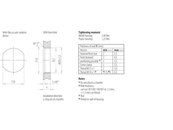 BINDER 99-0434-500-05, M12, Hunkjønn, Nickel, Zink, Gull, IP67, 60 V