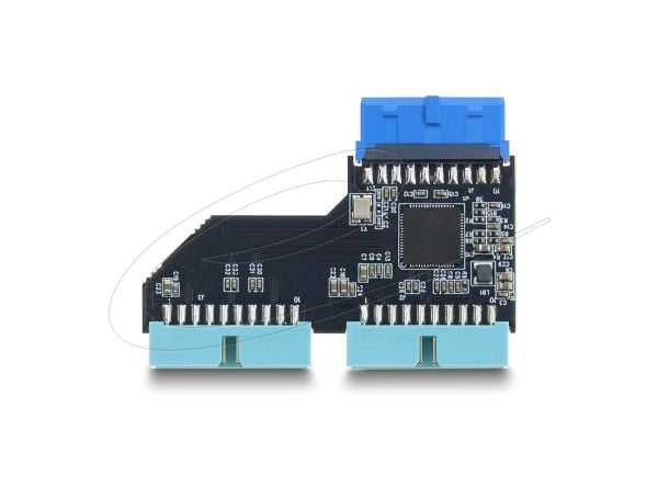 Delock USB 5 Gbps hub 20-pinners hunnkontakt til 2 x USB 5 Gbps 20-pinners hannkontakt