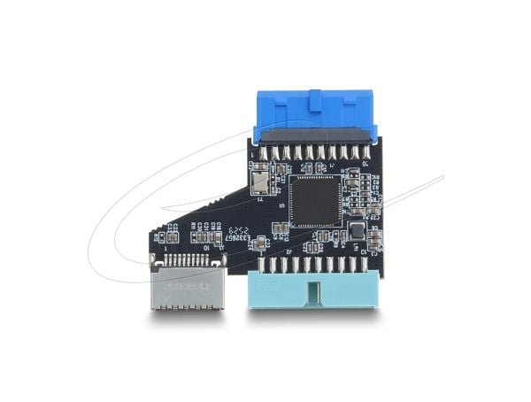 Delock USB 5 Gbps-hub 20-pinners hann til 1 x USB 5 Gbps 20-pinners hann og Type-E Key A hunn