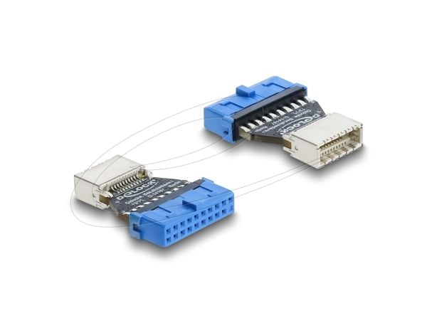 Delock-adapter USB 5 Gbps 20-pinners hann til USB 5 Gbps Type-E Key B hunn