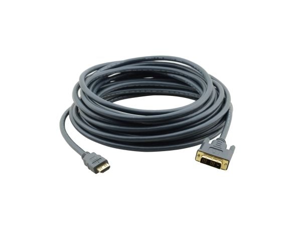 Kramer C-HM/DM-sarja C-HM/DM-25 - Sovitinkaapeli - yksilinkkinen - HDMI uros - DVI-D uros - 7,6 m