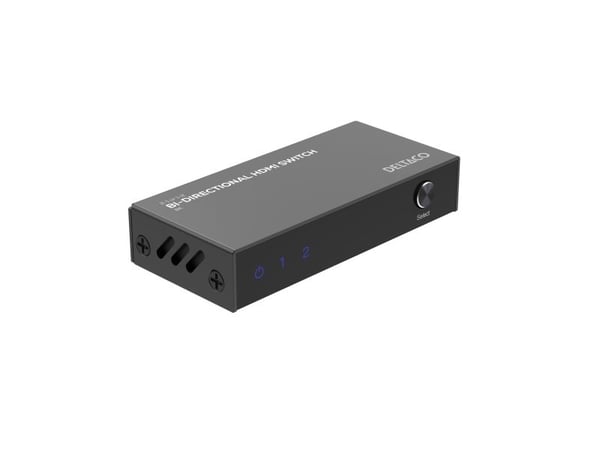 DELTACO - Video/audio switch - bidirectional, 1-2 or 2-1, 8K@60Hz - 3 x HDMI - stasjonær